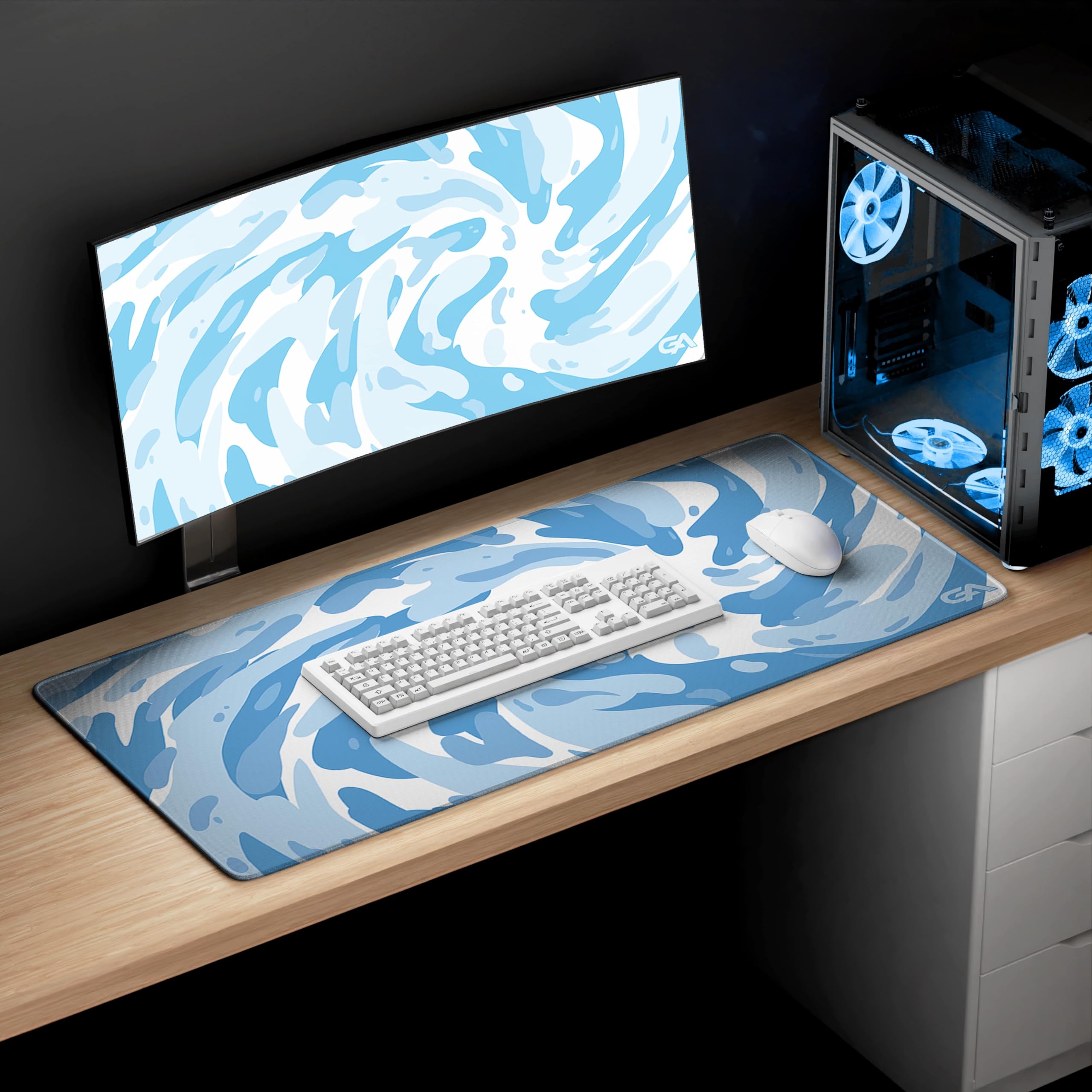 GutzyAiden Swirl XXL Gaming Mouse Pad | 36