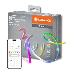 Offerta LEDVANCE Smart + LED Striscia con tecnologia WiFi per Interni, Lunga 2 metri, Colore della Luce Variabile (2700-6500 Kelvin), Colore RGB Variabile, Classe di Protezione IP20 in sconto oggi