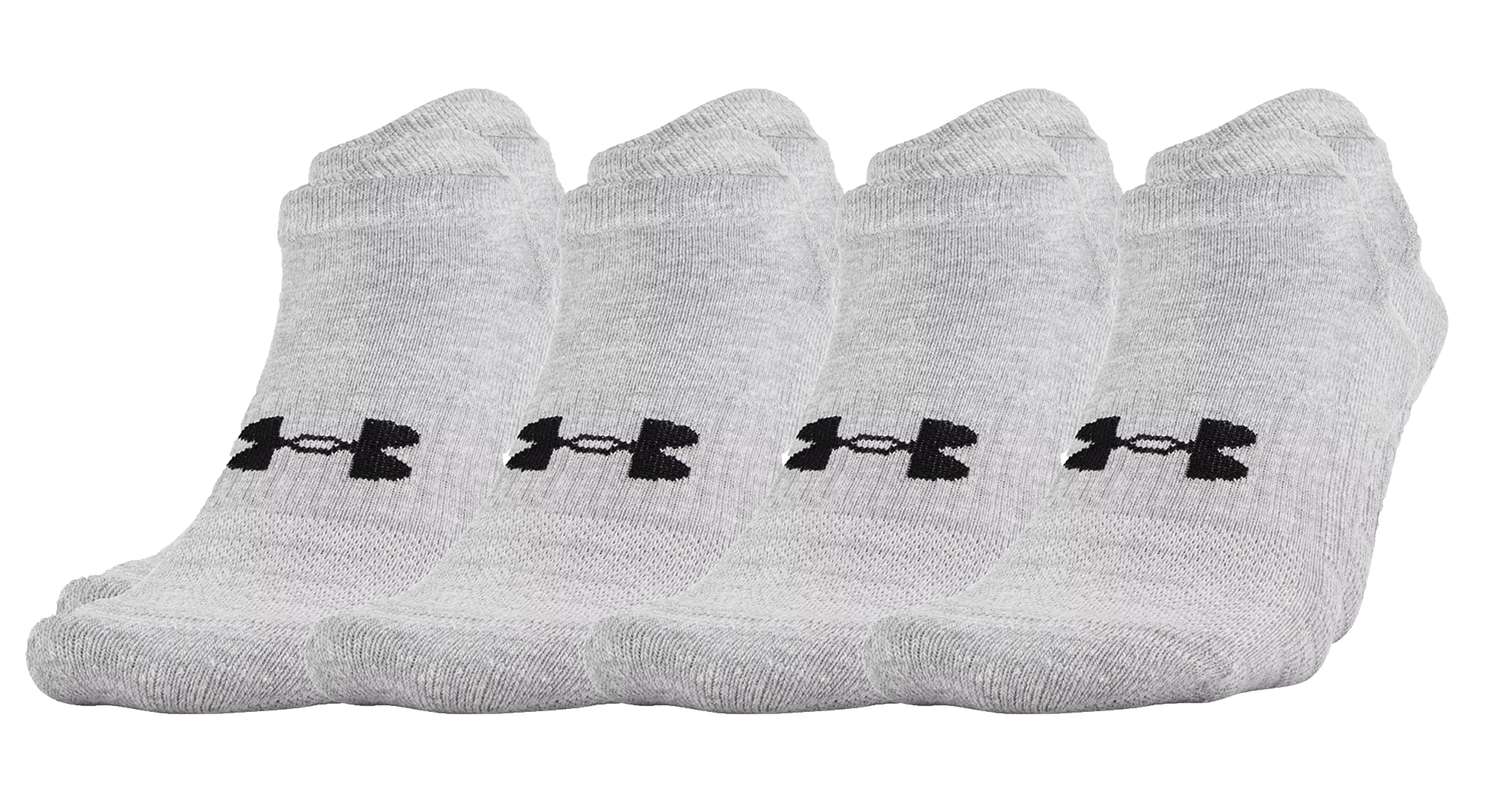 Under Armour Women`s HeatGear Trainer No Show Socks 4-Pack