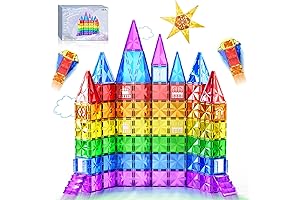 60PCS Diamond Magnetic Tiles Kids Educational Toys
