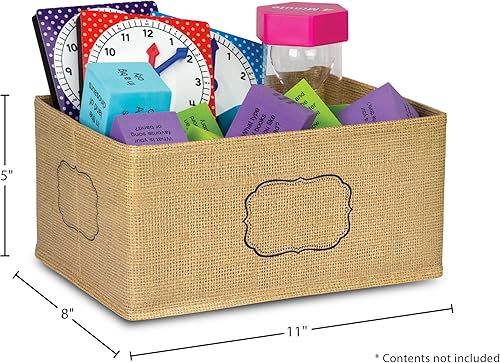 Miniatura 4 de Cubo de almacenamiento pequeño de arpillera