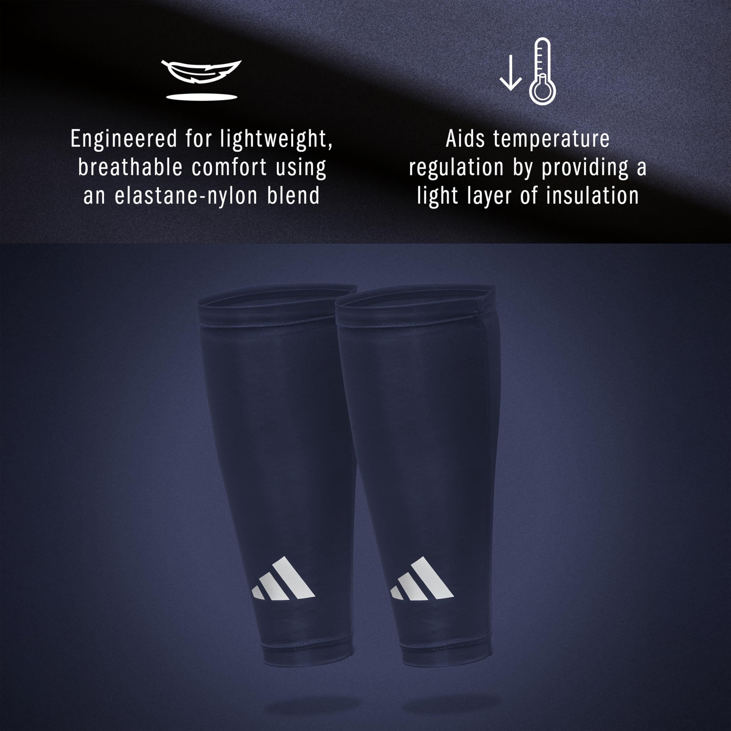 Climacool Manchons de compression pour mollet Bleu marine S/M