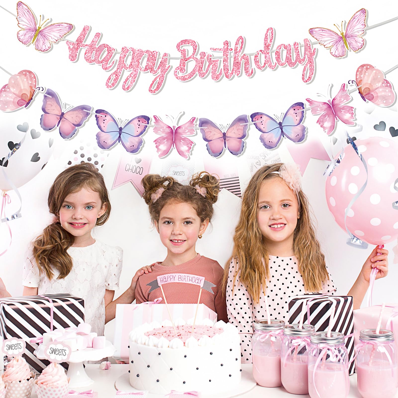 Lot De 30 Papillons à Suspendre - Décoration De Fête - Papillon à Suspendre Au Plafond - Été - Printemps - Pour La Maison, La Salle De Classe, La Fête Prénatale, Un