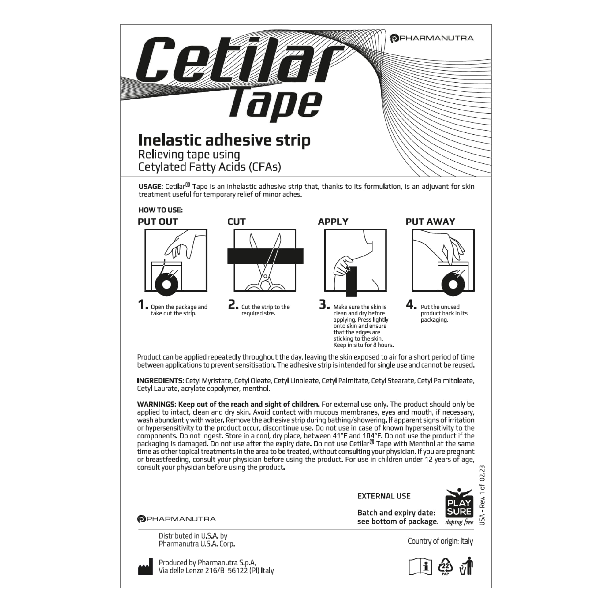 Cetilar Tape Striscia Ades Ane