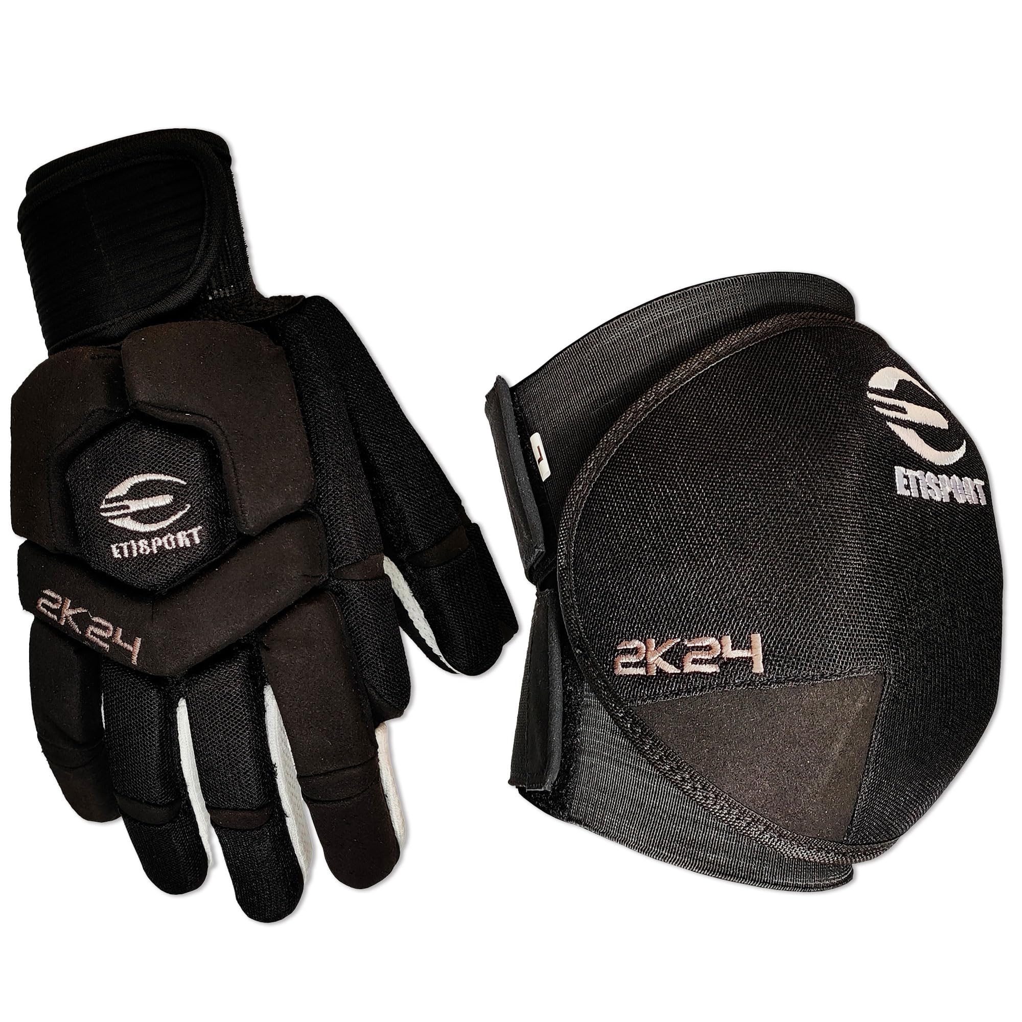 Genouillères et Gants de Rink Hockey Professionnels 2K24 Protection Ajustable