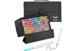 Permanent Art Masterpiece Creators: Sanjoki Alcohol Markers in a Stunning Collection of 120 Colors