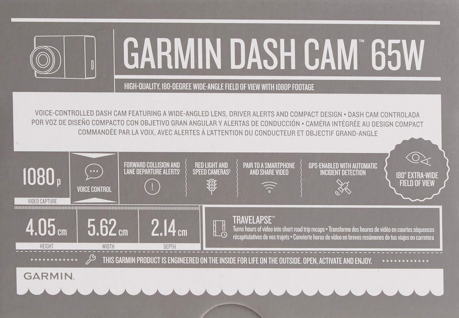 🛒 Crаzу Dеаlѕ Garmin Dash Cam 65, 1080p 2.0 LCD Screen, Extremely Small GPS-enabled Dash Camera, Extra Wide 180-Degree Field of View, Voice Control, Loop Recording, G-Sensor and Driver Alerts, Includes Memory Card