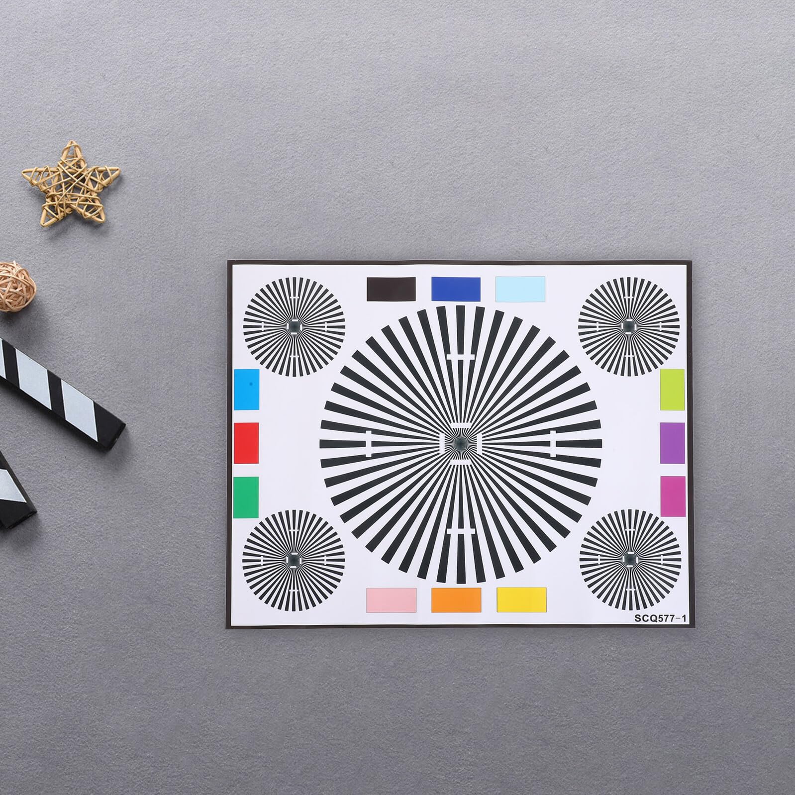 Objektivfokus Kalibrierungstafel aus Robustem Material für Überwachungskameras mit Präziser Farbkalibrierung und Wetterbeständigem Design zur CCTV Fotografie im Freien 40X30cm