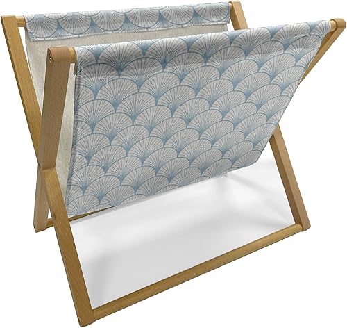 Miniatura 27 de Ambesonne Paparazzi Magazine and Book Holder, Retro Camera in Greenery 80s Pop Art Style Repetitive Pattern, Floor Rack Decor for Interior of Home &