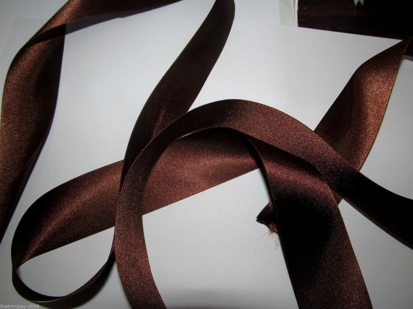 Brown Quality Double Satin Ribbon 3 metres X 3mm