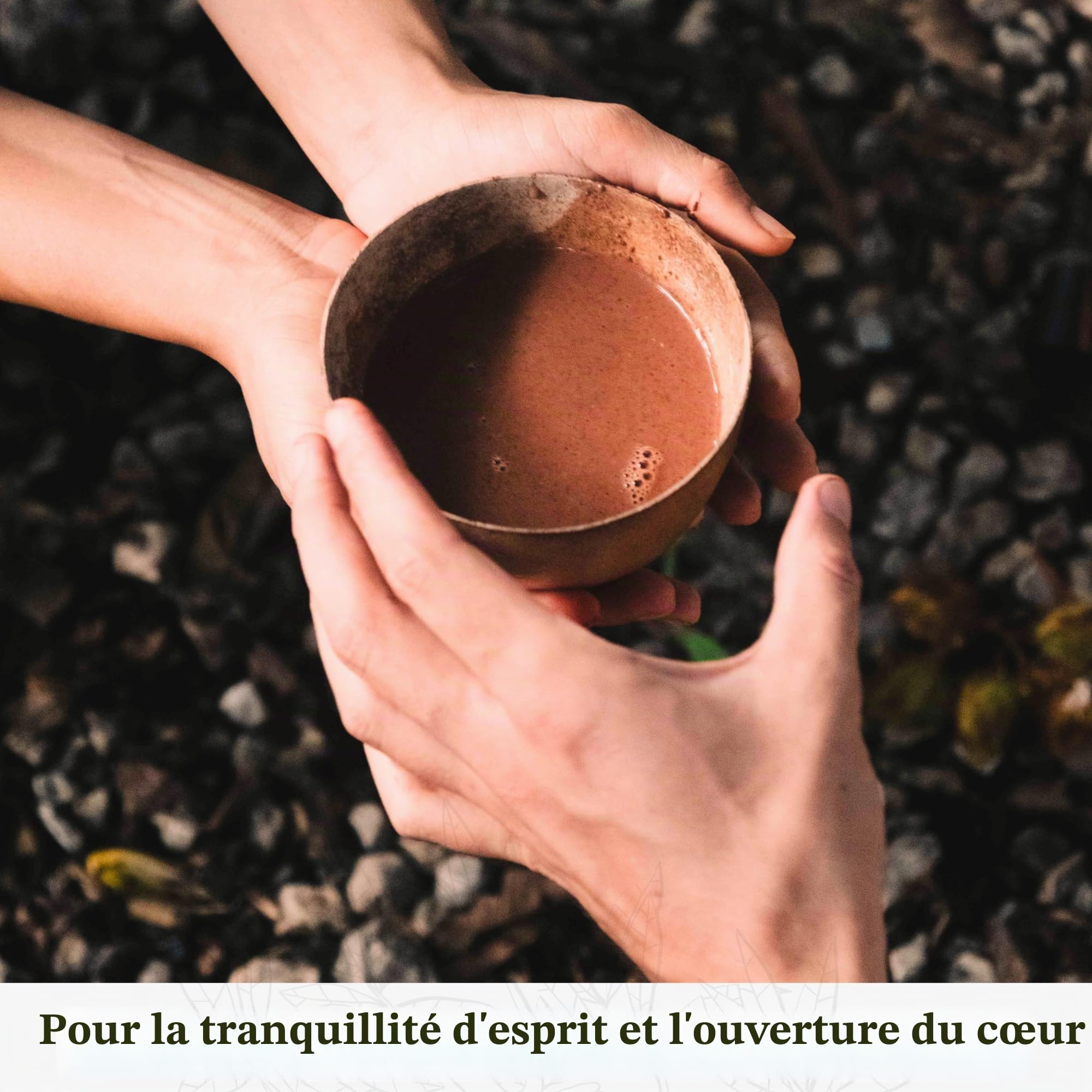 ALMARTE Cacao de cérémonie 250 g | 100 % brut et pur République dominicaine | Médecine ouvrante du cœur | Single Origin Bio | Ferme régénérative | Énergie théobromine | Substitut de café