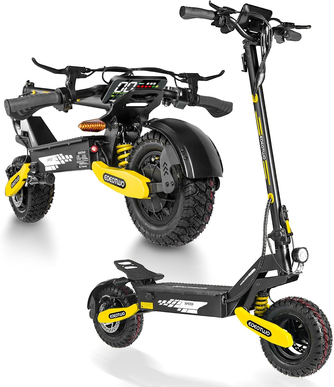 Electric Scooter for Adults, 1200W/2400W Motor Fast E Scooter, 11" Off-Road Tires, Up to 30/40 MPH Top Speed & 20/43 Miles Long Range, Dual Brake, Foldable product image