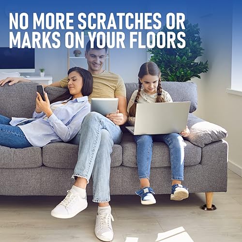 Miniatura 7 de Uonlytech 10 almohadillas antideslizantes para muebles para suelos de madera dura, patas de goma para patas de muebles, cesta de picnic tejida con