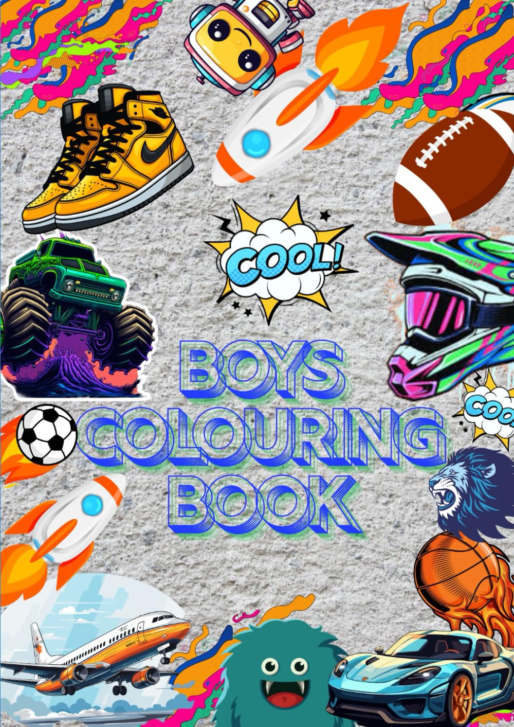 Boys Colouring Book: with activities
