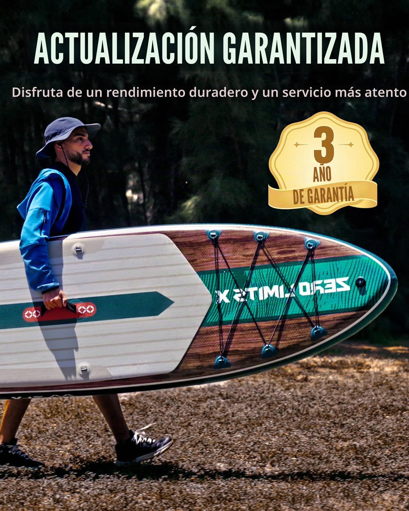 ZLX Tabla Paddle Surf Hinchable 320x84 cm, Sup con Asiento y Accesorios, Paddle Board Antideslizante, Estable y Resistente, Capacidad 200 kg, para Principiantes y Avanzados