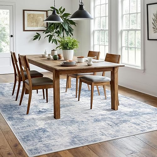 Miniatura 188 de IOHOUZE Alfombra pequeña abstracta de 2 x 3 pies, alfombra de entrada lavable para entrada interior, alfombras con respaldo de goma, alfombra Gris