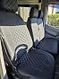 Housses De Siège Mercedes Sprinter 2006-2018 / VW Crafter 2006-2018 - Cuir Écologique Noir/Rouge (1+1 Double)