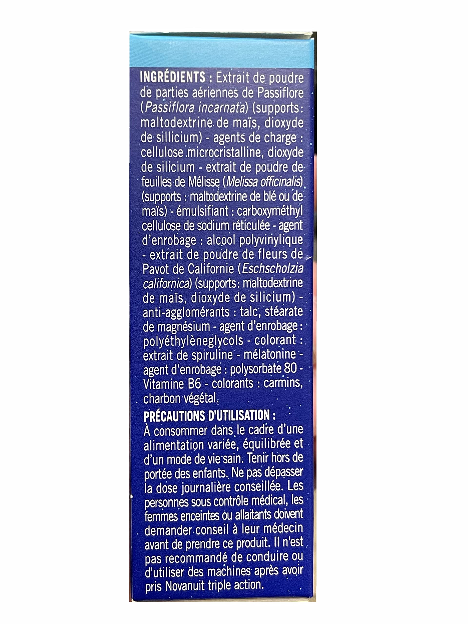 Novanuit Sleep Triple Action - Compresse Senza Biossido di Titanio - TRATTAMENTO 4 Mesi - Set di 4 Scatole da 30 Comp (4)