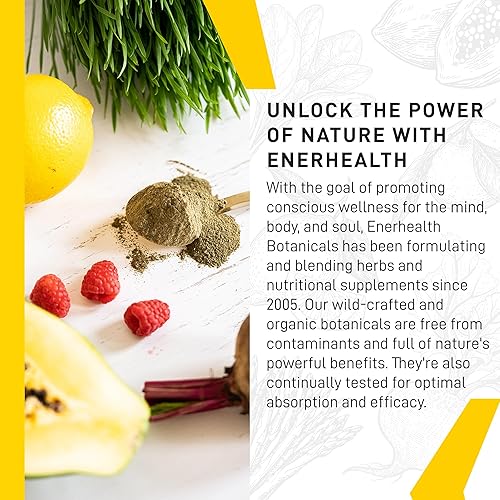 Miniatura 7 de Botanicals Enerfood - Mezcla de bebida en polvo, mezcla de 20 superalimentos orgánicos ricos en clorofila, vitaminas, antioxidantes, bioflavonoides,