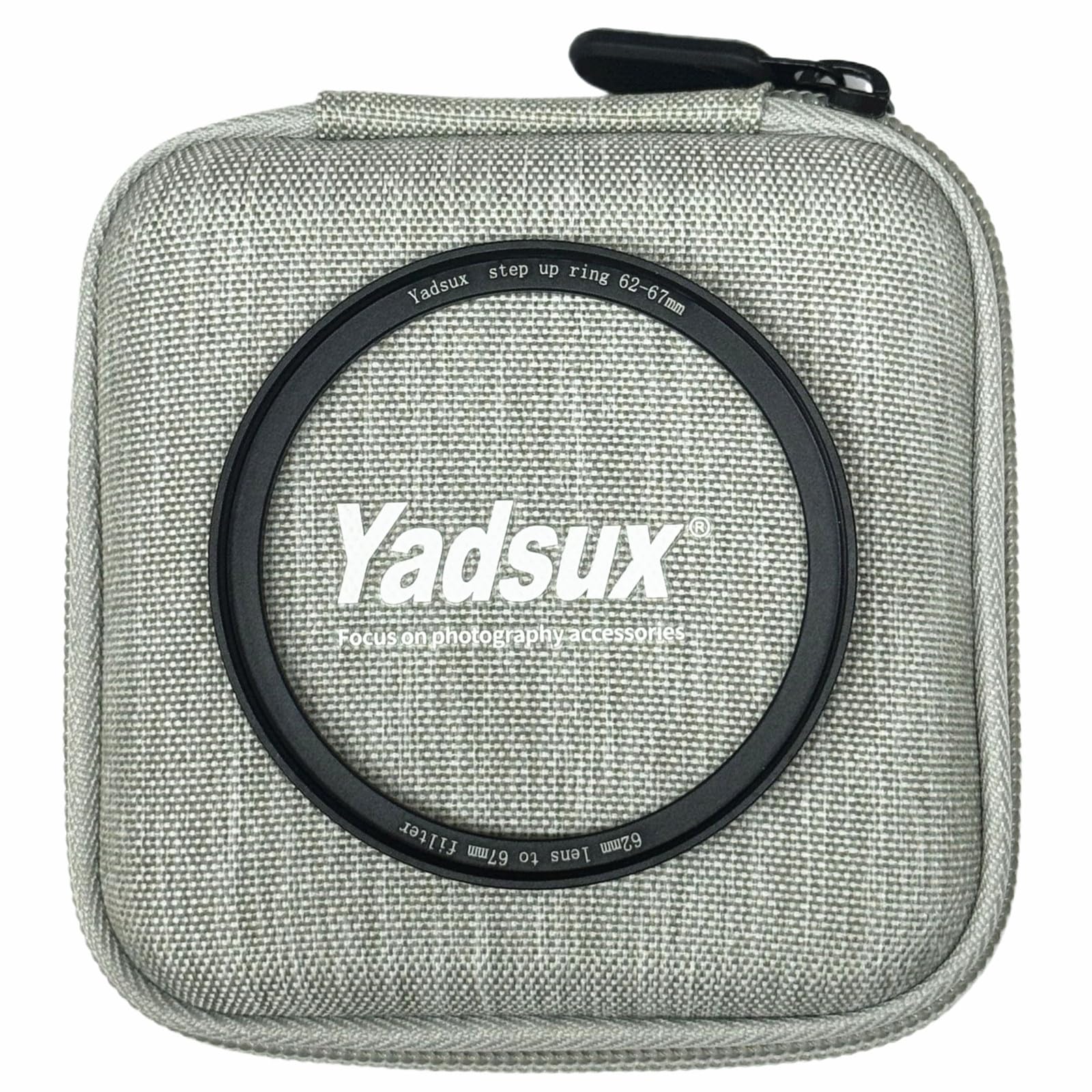 Camera Lens Step Up Filter Adapter Ring and Lens Cap and Multifunctional Photography Accessory Bag (62 to 67 and 67mm Lens Cap)