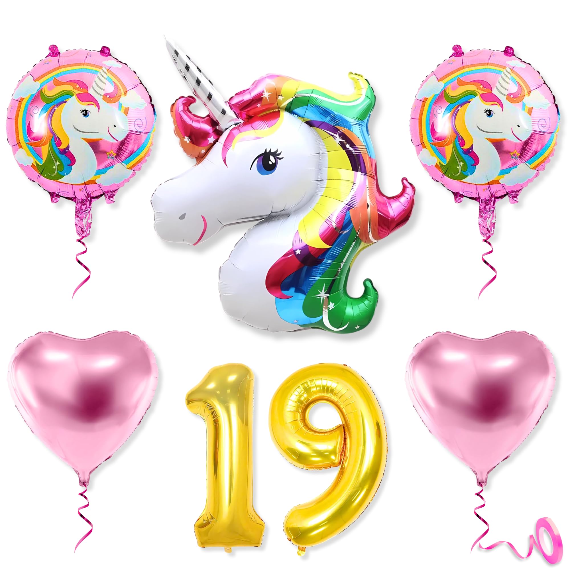 Theme With 19 Number · Unicorn Balloons