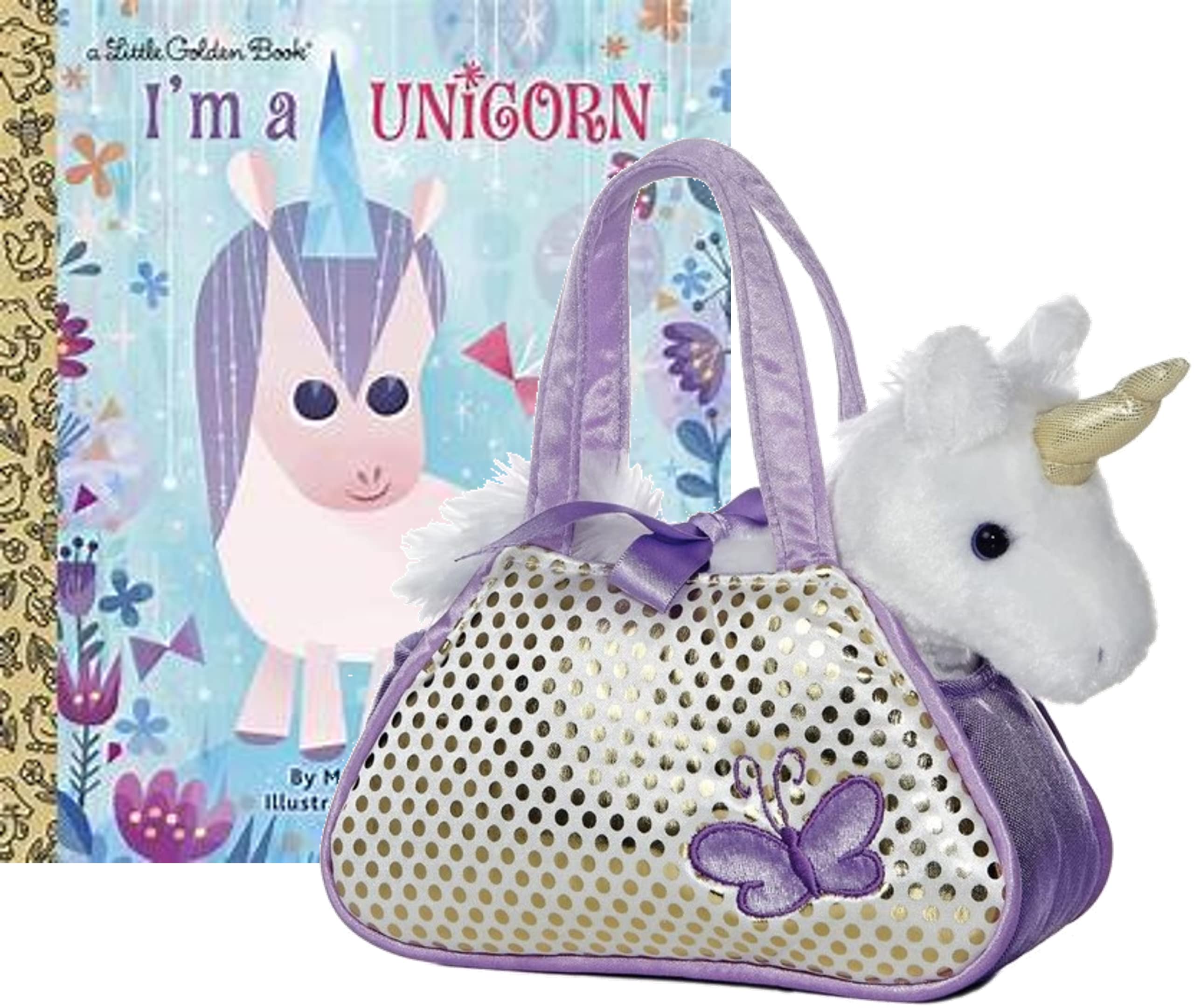 Aurora Fancy Pals – Regenbogen-Einhorn Plüschtier, 16,5 Cm, Mit Tragetasche