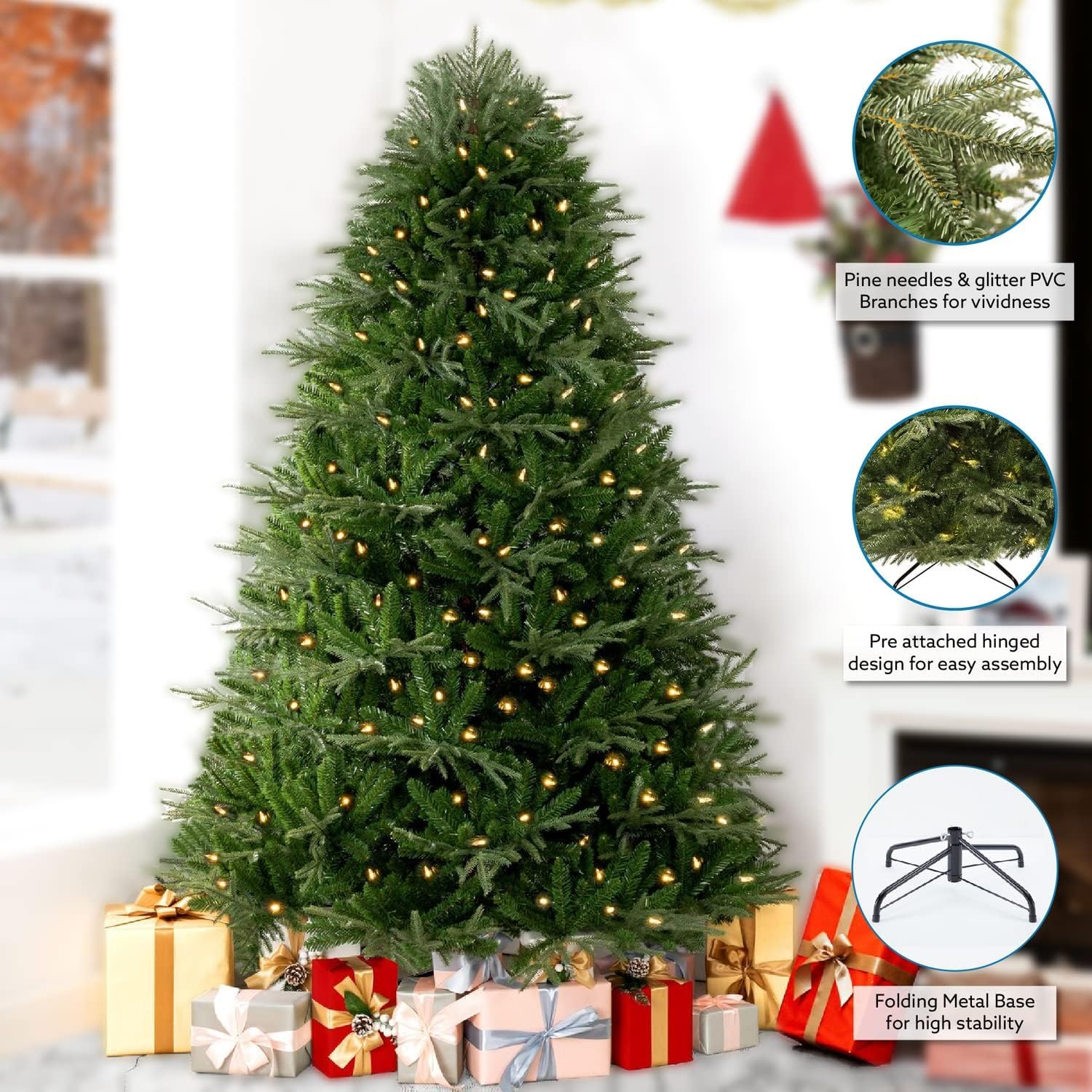 Namaak nobilis boom met LED Tomy 30 cm - Lifestyle By Leonie