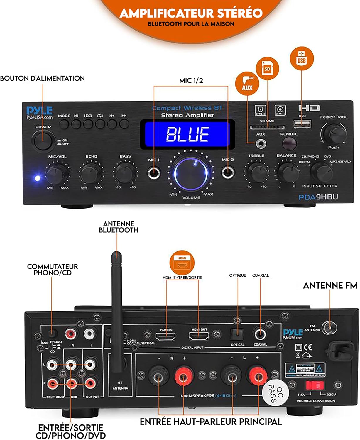 Boostez Votre Son avec le Meilleur Amplificateur Bluetooth Pyle – 200W de Puissance!
