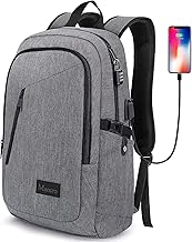 Mancro Laptop Backpack for Travel, Anti-theft Laptop Backpack for Men Business Backpack Work Daypack with USB Charging Por...