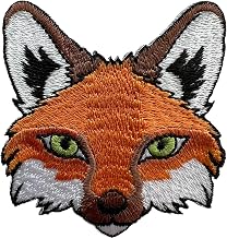 Fox Iron or Sew On Patch for Clothes Bags Embroidered Badge Embroidery Applique