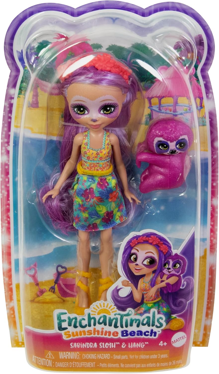 Enchantimals Spring- Purple Sloth