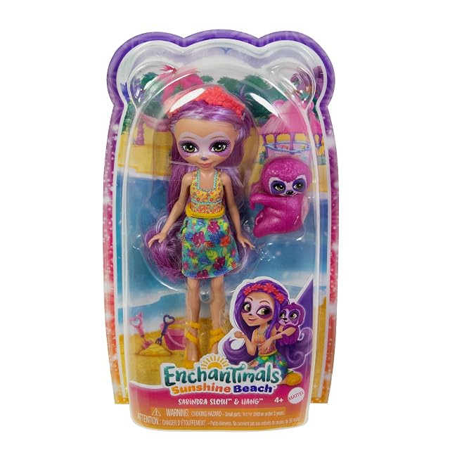 Foto 6 de 6 de Enchantimals - Enchantimals Sunshine Island Perezoso morado