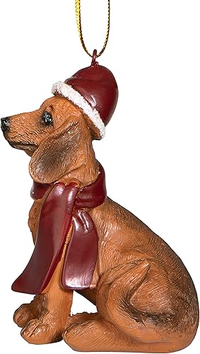 Vista 87 de Design Toscano - Figura de perro para decoración navideña.