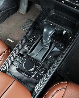 Only Fit for Mazda CX50 Hybrid 2025 2026 Center Console Cover, 3Pcs Carbon Fiber Pattern Gear Shift Panel Box Covers Trim Protection for Mazda CX-50 CX 50 Hybrid Interior Accessories
