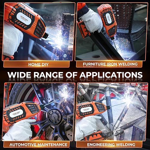 Miniatura 7 de Máquina de soldadura portátil, soldador de mano eléctrico de 110 V con inversor IGBT 5 ajuste de corriente variable ARC WelderGun, se adapta a