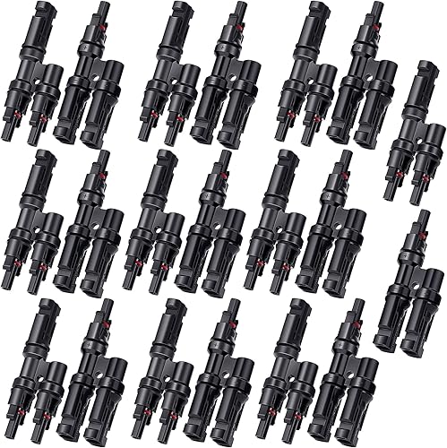 10 pares de conectores de rama solar conector Y conector impermeable de panel solar Piezas de energía eólica solar y accesorios para conexión