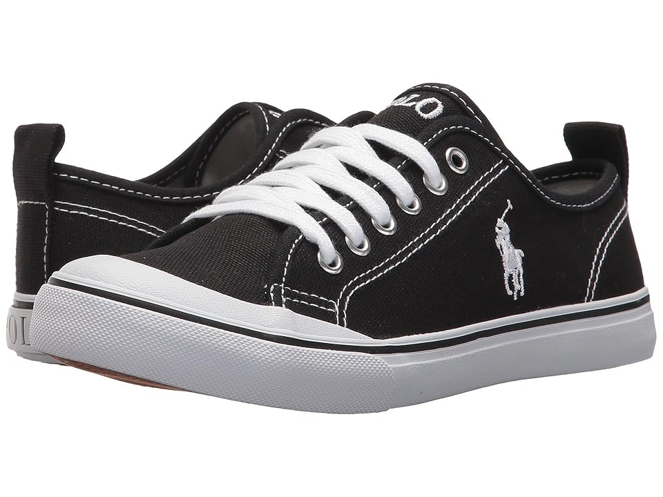 

Polo Ralph Lauren Kids Karlen (Big Kid) (Black Canvas/White Pony Player) Kid's Shoes