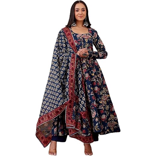 KLOSIA Womens Viscose Kurta Pant Set