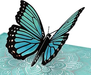 Lovepop Mother's Blue Morpho Pop Up Card - 3D Card, Card for Mom, Mom Birthday Card, Mother's Day Pop Up Card, Card for Wi...