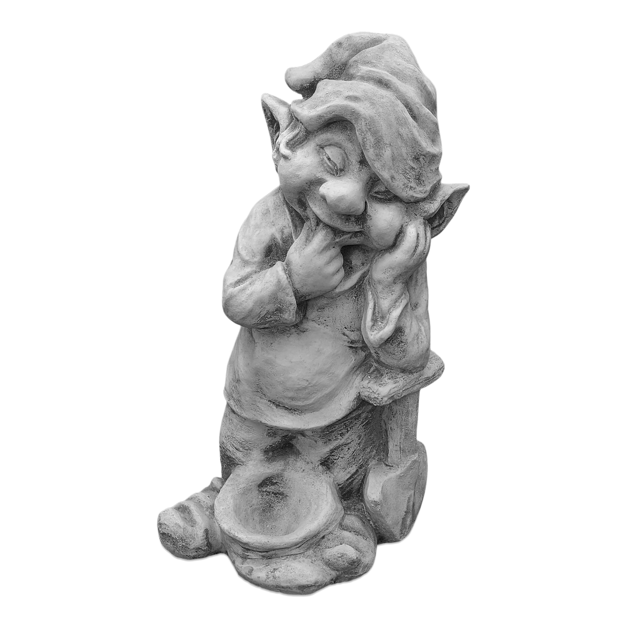 gartendekoparadies.de Gnom Macht den Garten schön, Steinfigur Wichtel