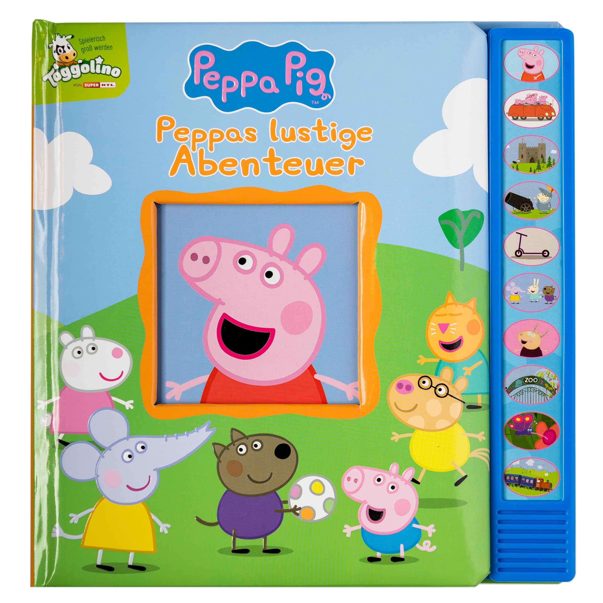 Peppa Pig - Peppas lustige Abenteuer - Vorlese-Pappbilderbuch mit 10 fröhlichen Geräuschen