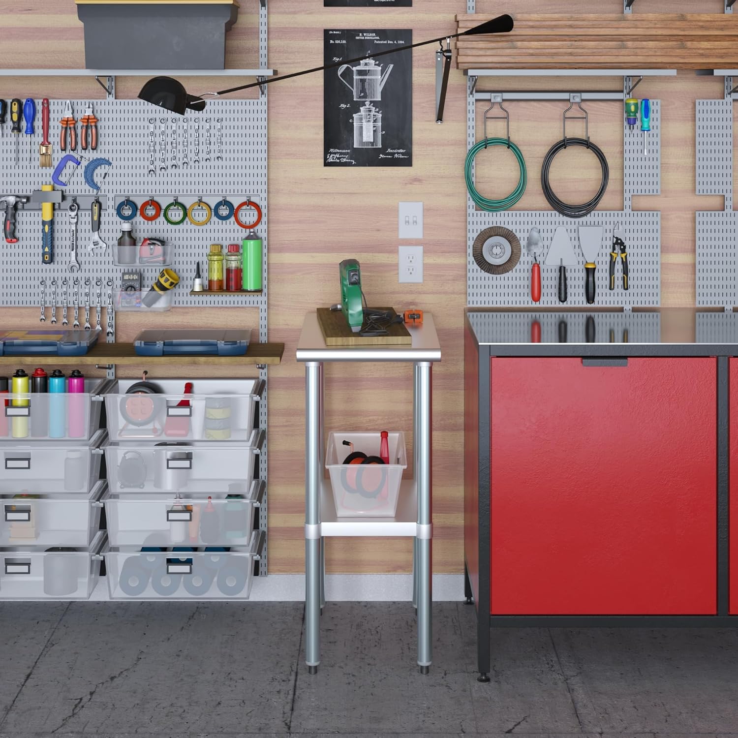 24 in. x 15 in. Stainless Steel Work Table | NSF Kitchen Prep Table | Utitly Metal Table