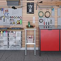 Vista 211 de Mesa de trabajo de acero inoxidable, mesa de metal