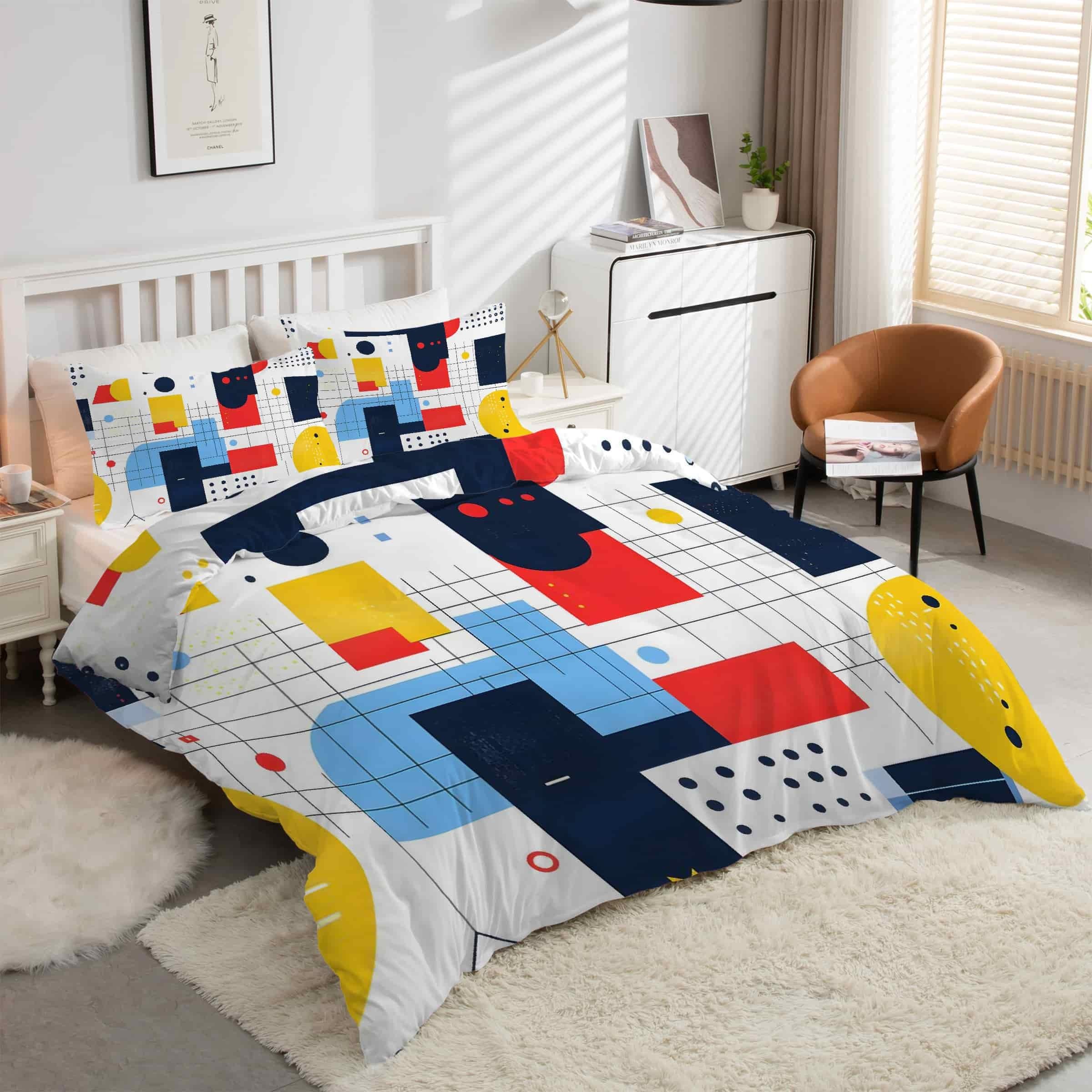 Housse couette en microfibre douce 220x240 de qualité supérieure avec finitions zippées