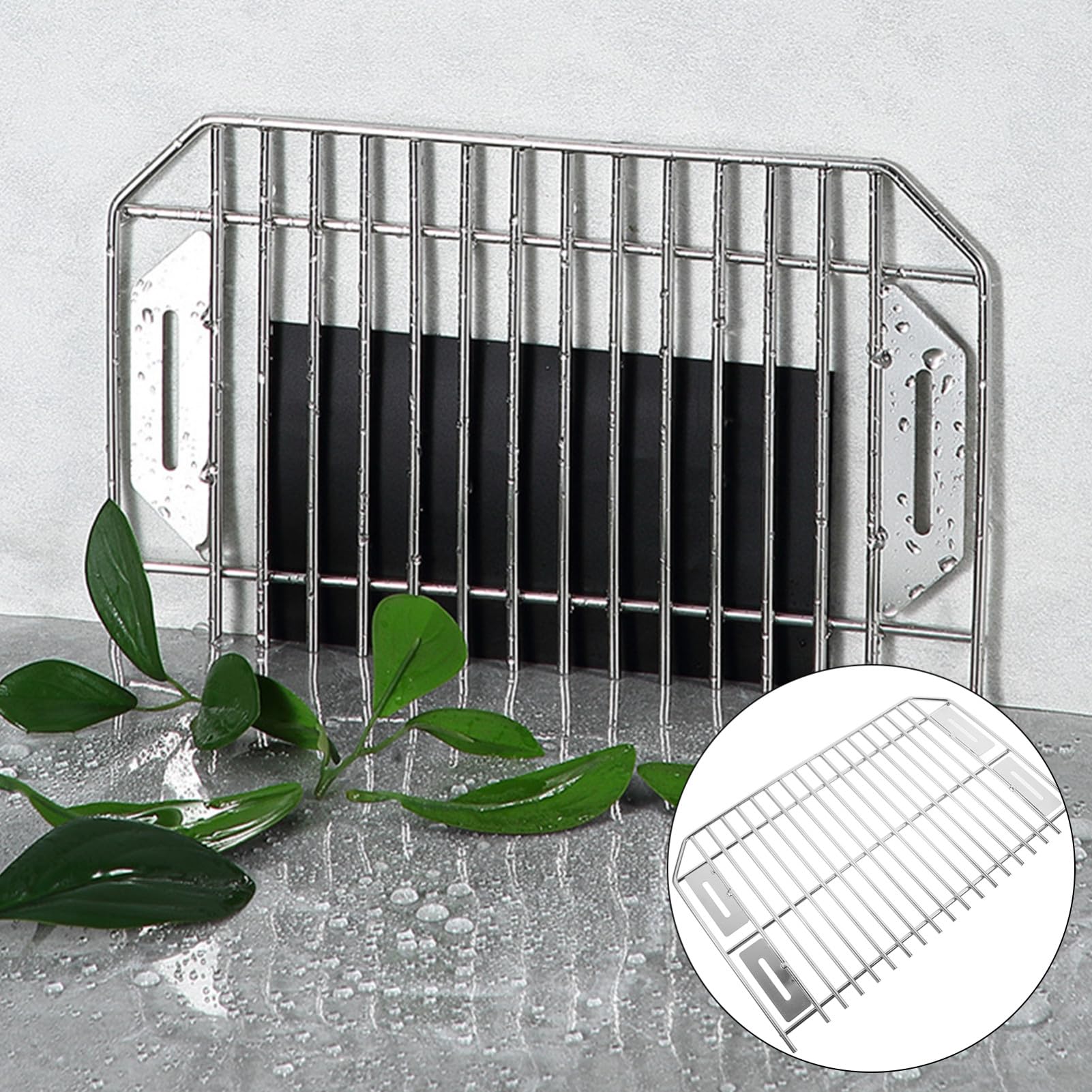 2 Piezas Filtro para Canalones de Acero Inoxidable Protector Antiobstrucción para Desagües de Tejado y Balcón Filtro para Bajantes Fácil Instalación y Limpieza Diseño Resistente y