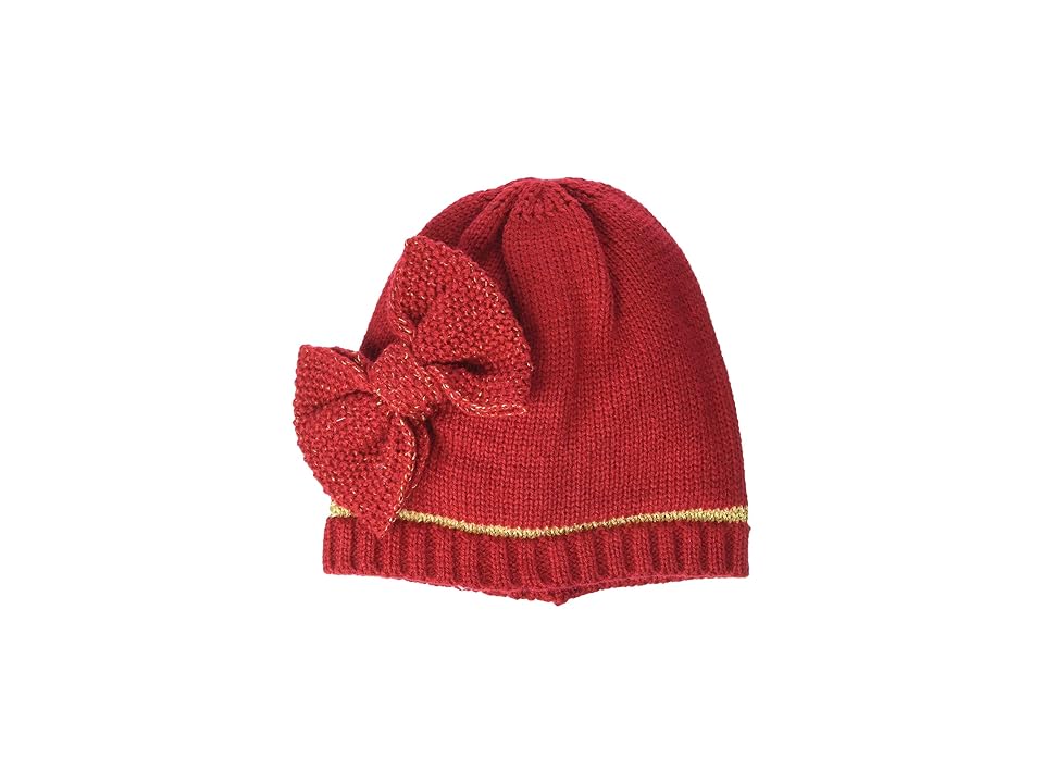 

Mud Pie Oversize Knotted Bow Hat (Infant) (Red) Beanies