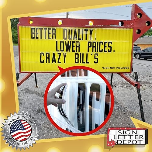 Miniatura 3 de Letras de letreros intercambiables para exteriores de 8 pulgadas letras flexibles portátiles de 300 unidades fuente Helvetica panel de 8 pulgadas