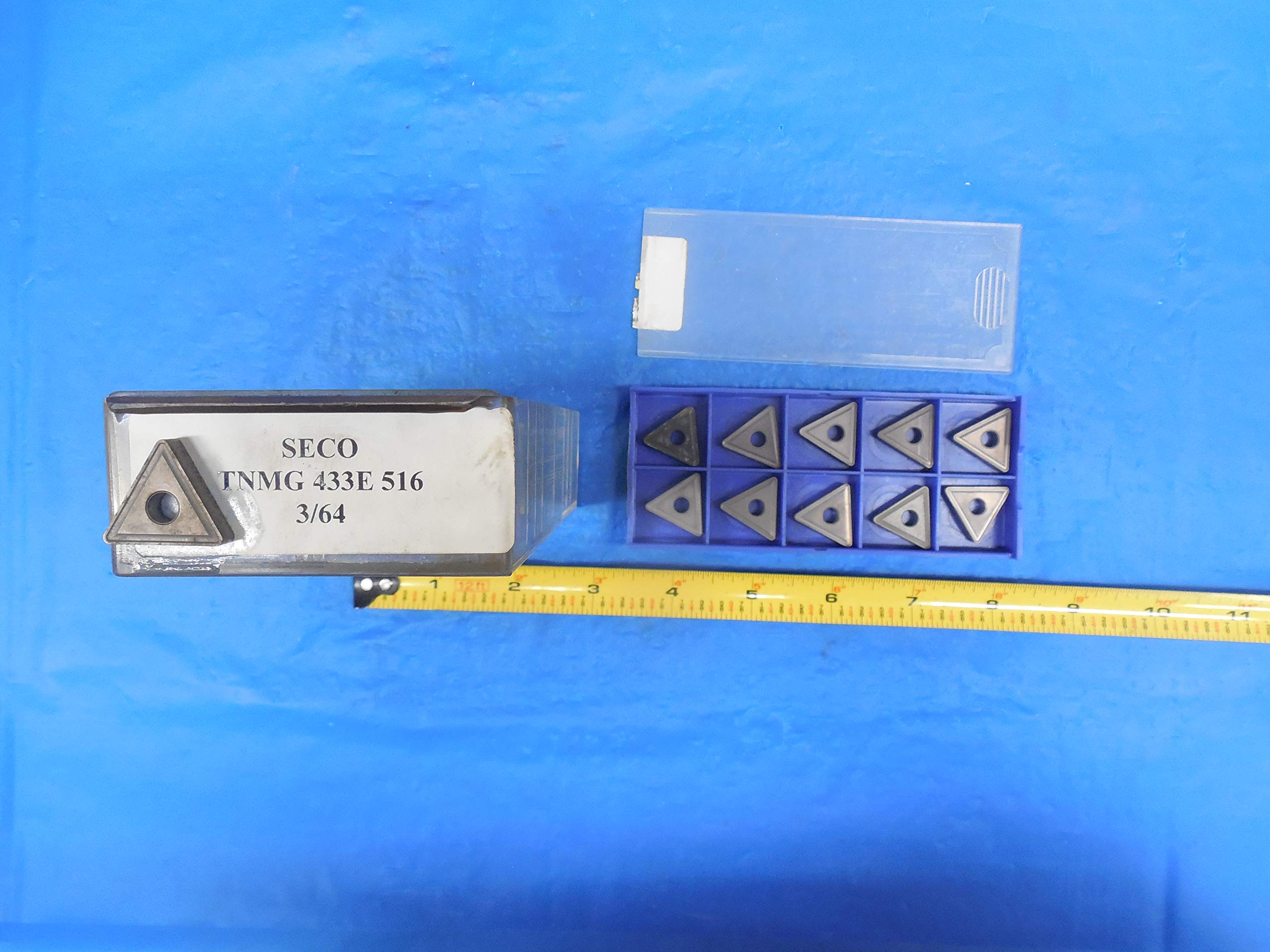10PCS New SECO TNMG 433E Carbide Inserts Grade 516 3/64 Corner Radius METALWORK