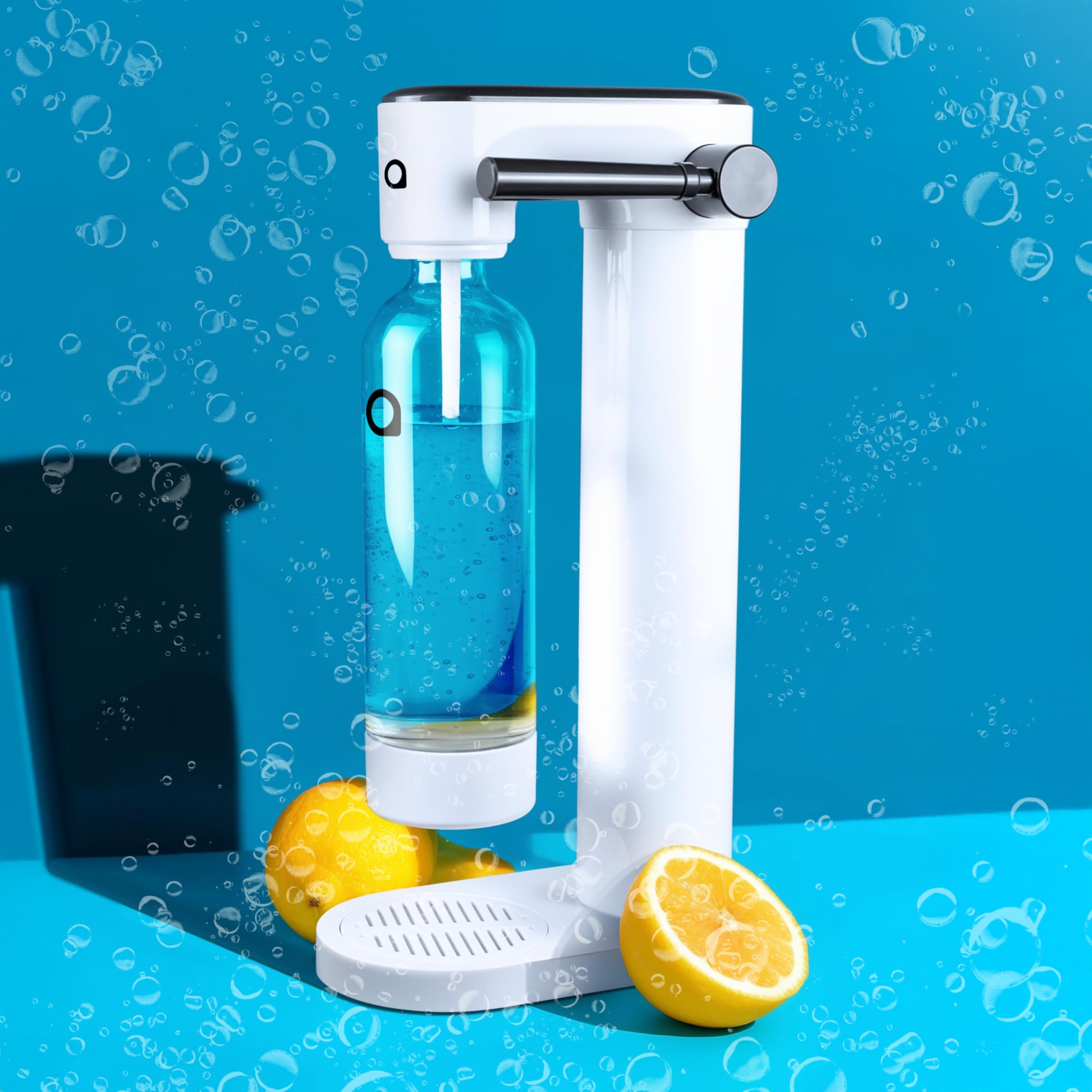 AquaFloow Cylindre CO₂ pour Machine à eau Pétillante Premium 600 ml, Cartouche pour Eau Gazeuse, Cylindre jusqu’à 60 L, Remplacement compatible avec SodaStream, Aarke- lot de 3