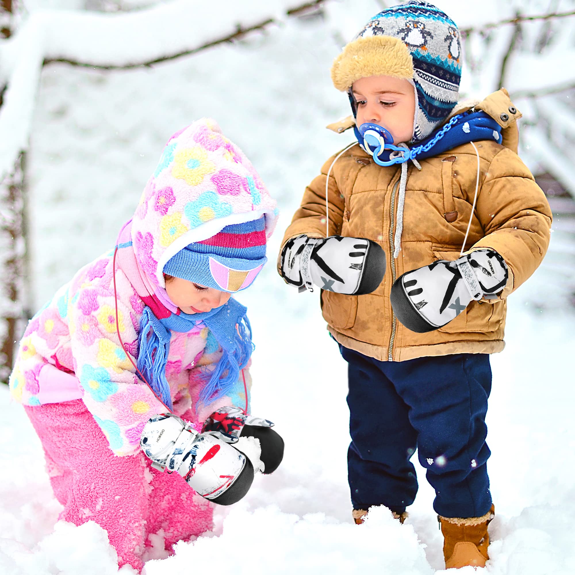 Guantes de nieve impermeables y cálidos 3M Thinsulate, para pantalla táctil, guantes de invierno para clima frío para snowboard, se adaptan tanto a hombres como a mujeres
